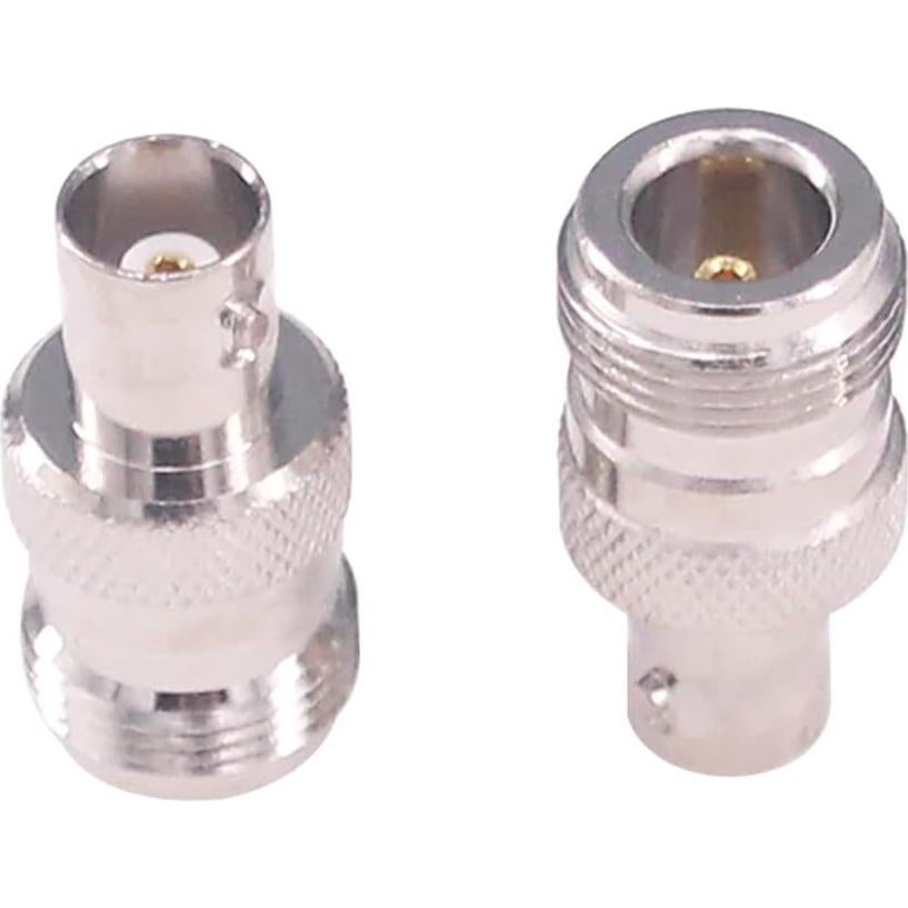 Adaptador Coaxial RF Hembra N a Hembra BNC 2 Pcs RFaha