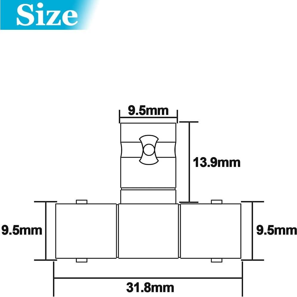 Divisor BNC Femenino a Doble Femenino Warmstor - 6 Paquetes