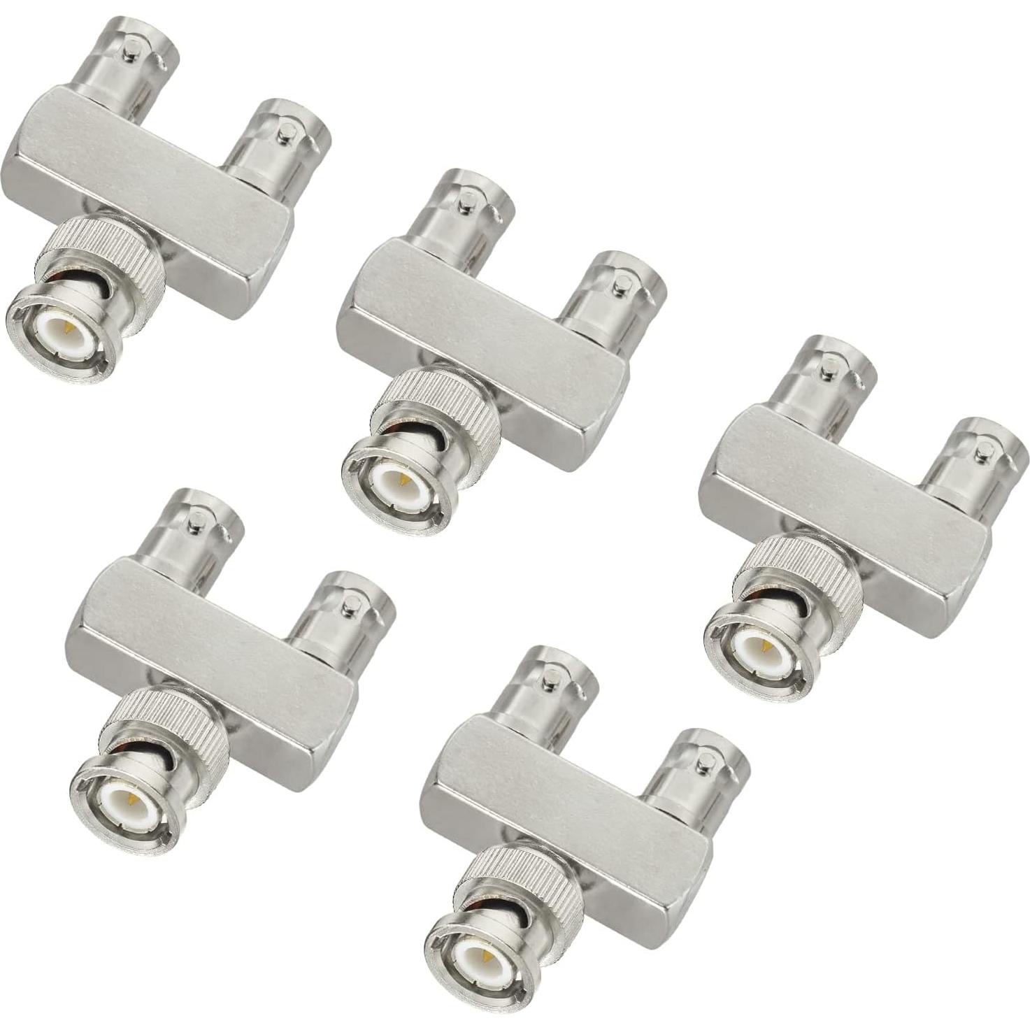 Adaptador Divisor BNC Eightwood 5 Piezas Macho a Doble Hembra