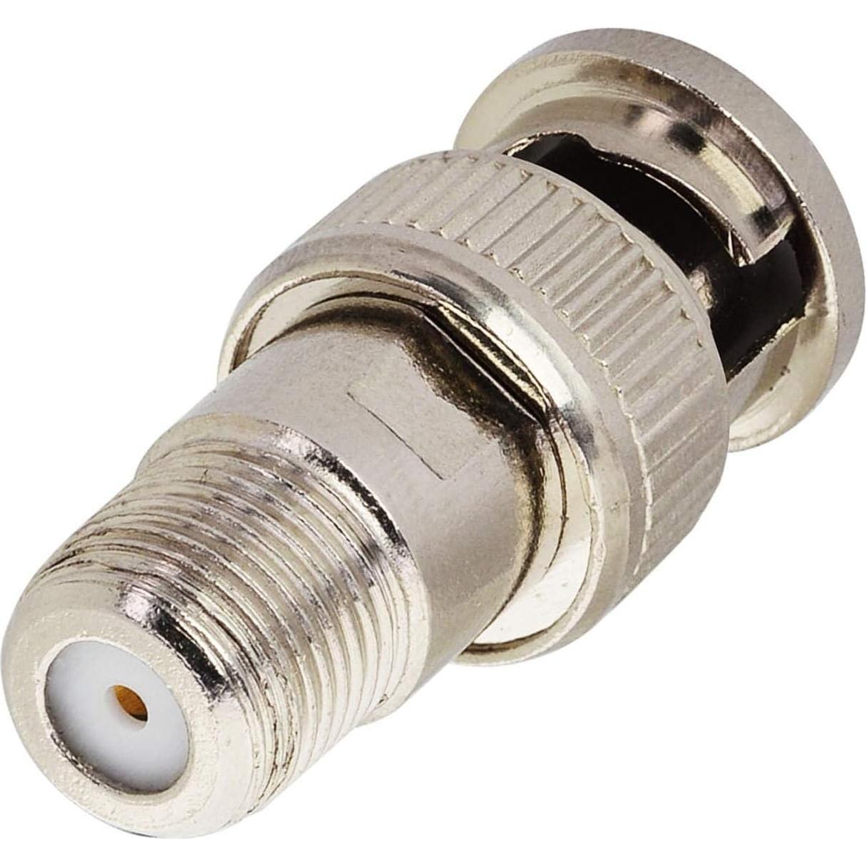 Adaptador Coaxial BNC Macho a Hembra F Boobrie - 2 Piezas