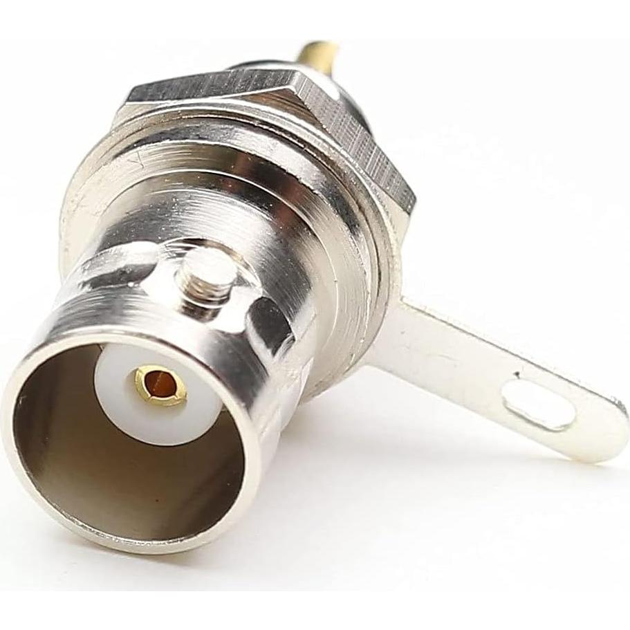 Conector BNC hembra montaje en panel con tuerca - 8 piezas