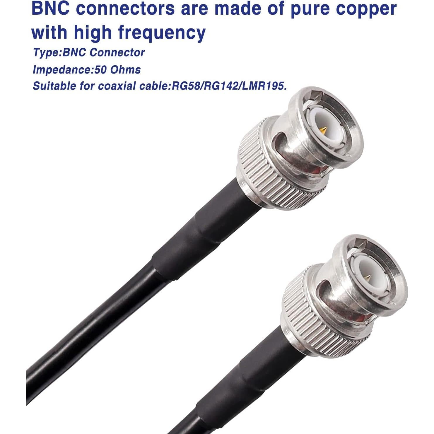 Kit de herramientas coaxiales Taiss BNC con crimpadora y 10 conectores