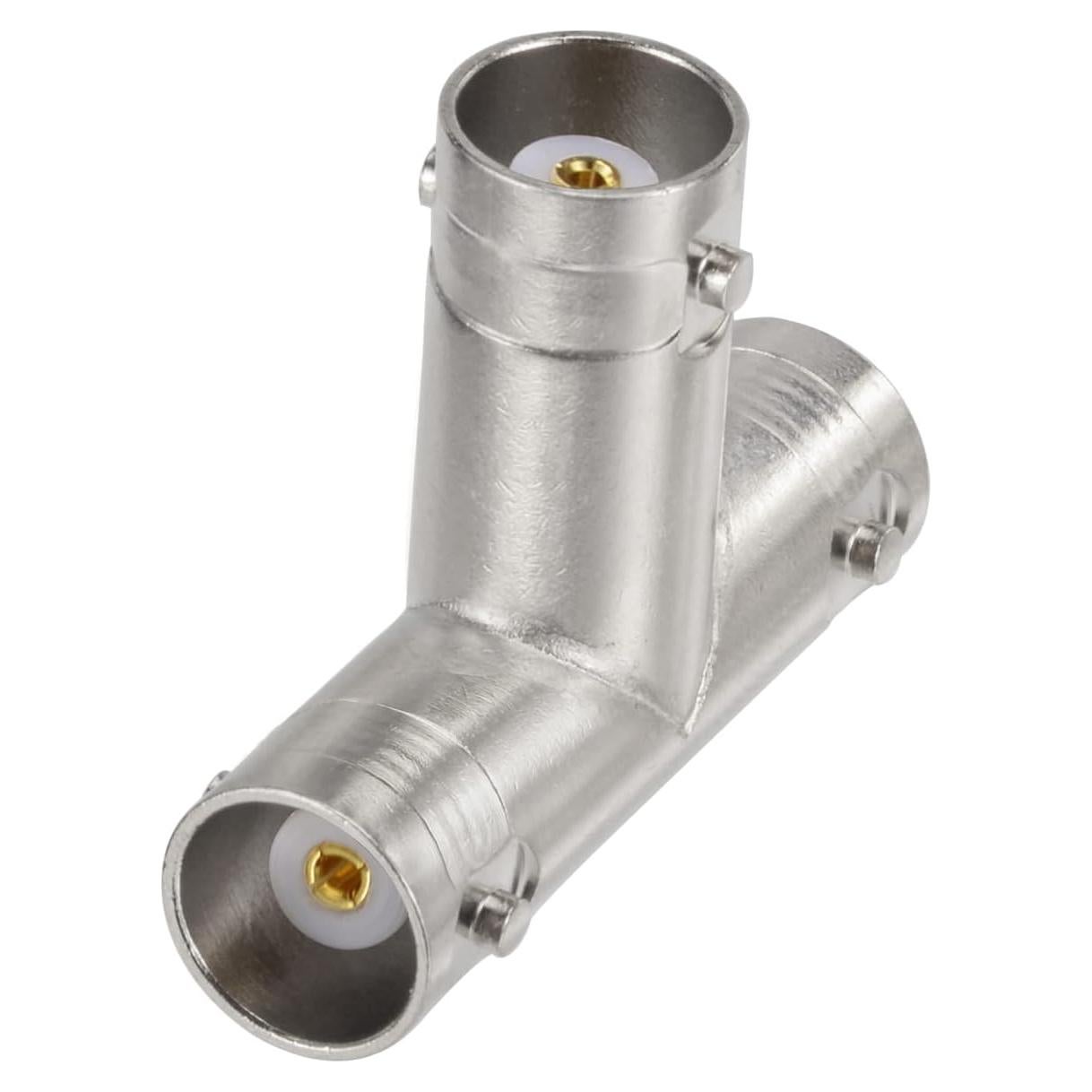Adaptador en T BNC Eightwood 2pcs hembra 50 ohmios para CCTV