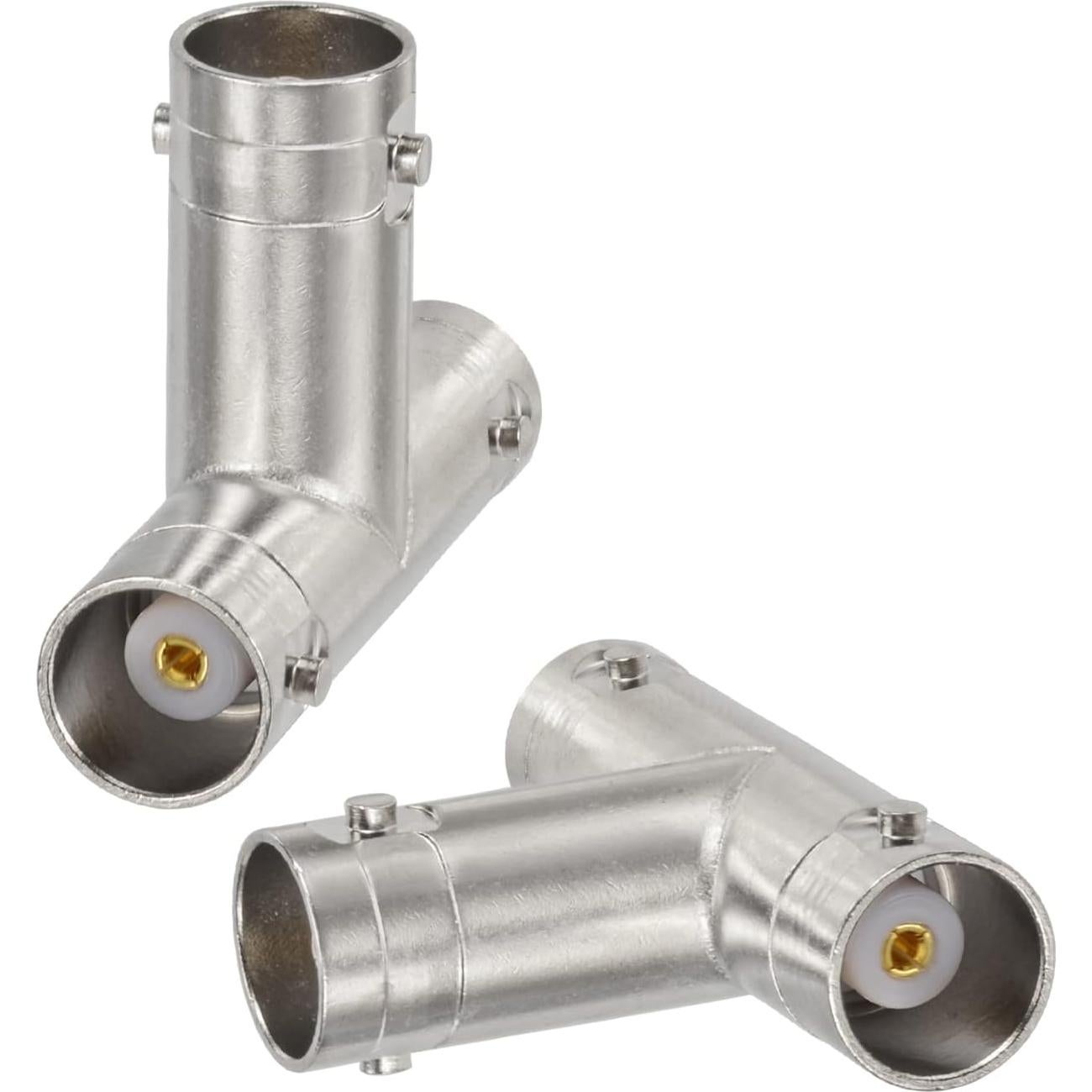 Adaptador en T BNC Eightwood 2pcs hembra 50 ohmios para CCTV