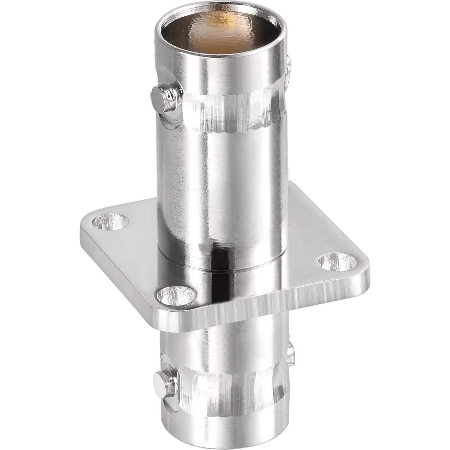 Adaptador BNC hembra a hembra Superbat con brida 4 agujeros