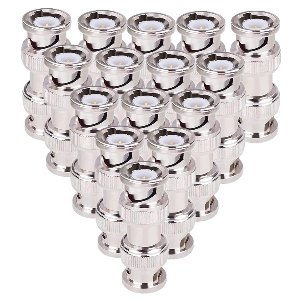 Adaptador Coaxial BNC Macho a Macho BEELION 15 Unidades