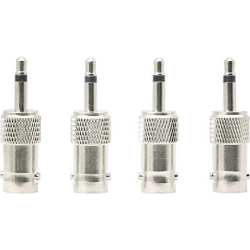 Adaptador BNC a 3.5mm Mono XMSJSIY - 4 Pack Niquelado