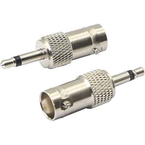 Adaptador BNC a 3.5mm Mono XMSJSIY - 4 Pack Niquelado