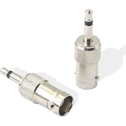 Adaptador BNC a 3.5mm Mono XMSJSIY - 4 Pack Niquelado