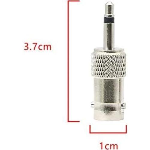 Adaptador BNC a 3.5mm Mono XMSJSIY - 4 Pack Niquelado
