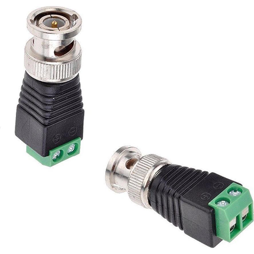 Conector Balun BNC Masculino CCTV 65 Pcs para Cat5/Cat6