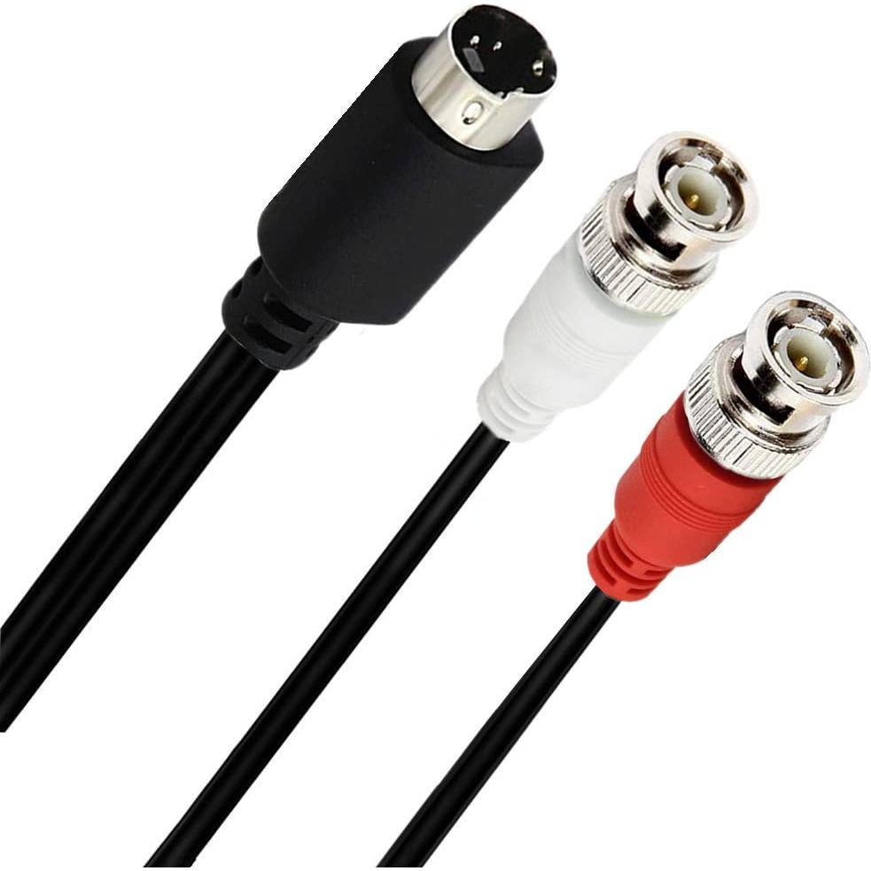 Cable divisor S-Video 4 pines a BNC dual 25 cm MTUERANC