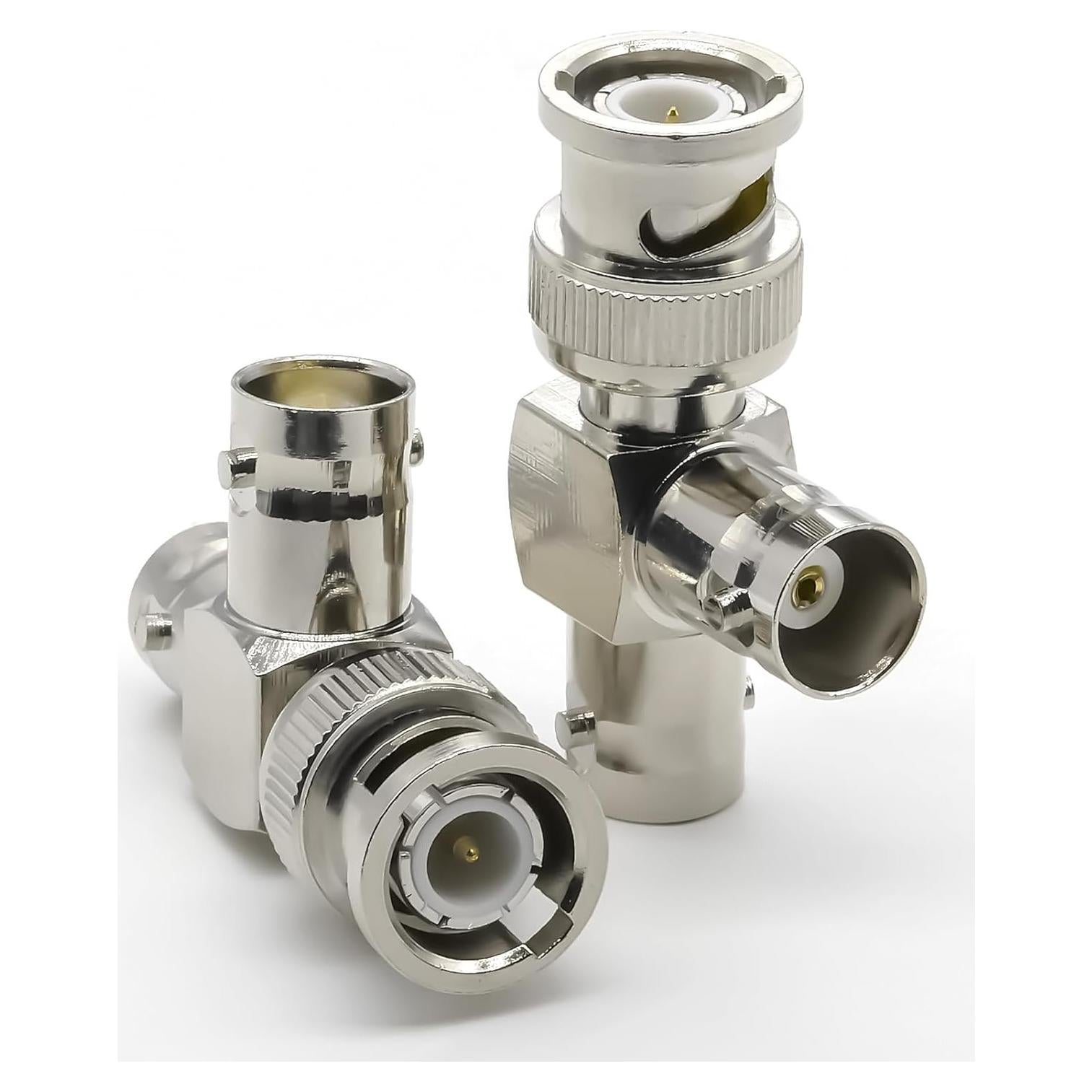 Conector BNC en T Ahoaepy 2PCS Divisor 3 Vías para CCTV