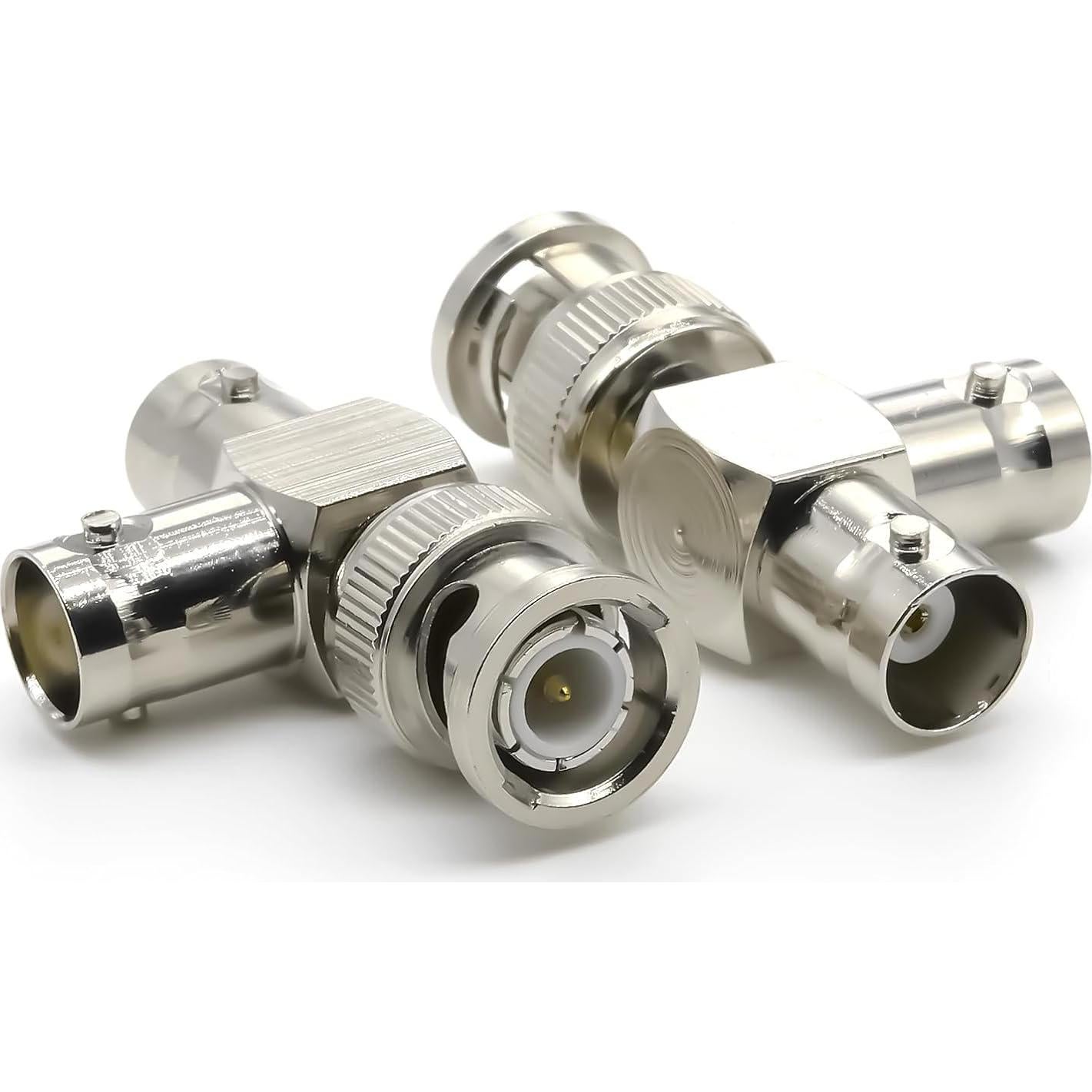 Conector BNC en T Ahoaepy 2PCS Divisor 3 Vías para CCTV