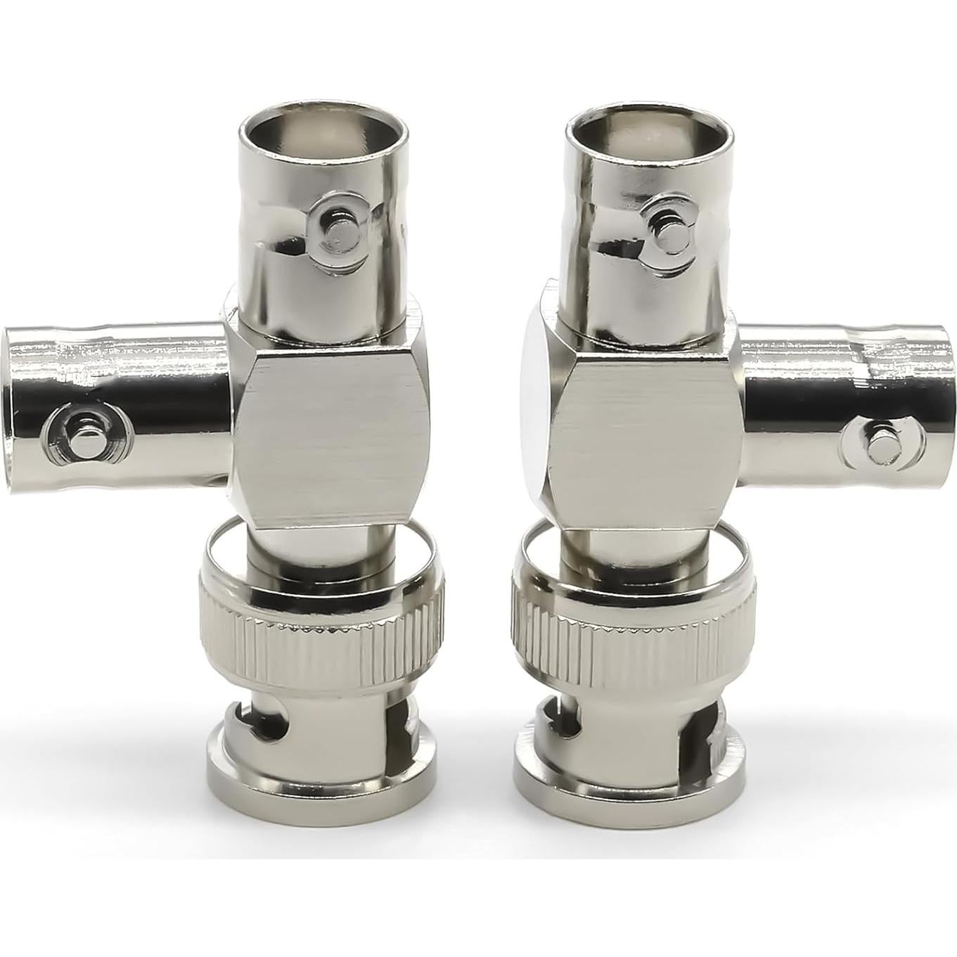 Conector BNC en T Ahoaepy 2PCS Divisor 3 Vías para CCTV