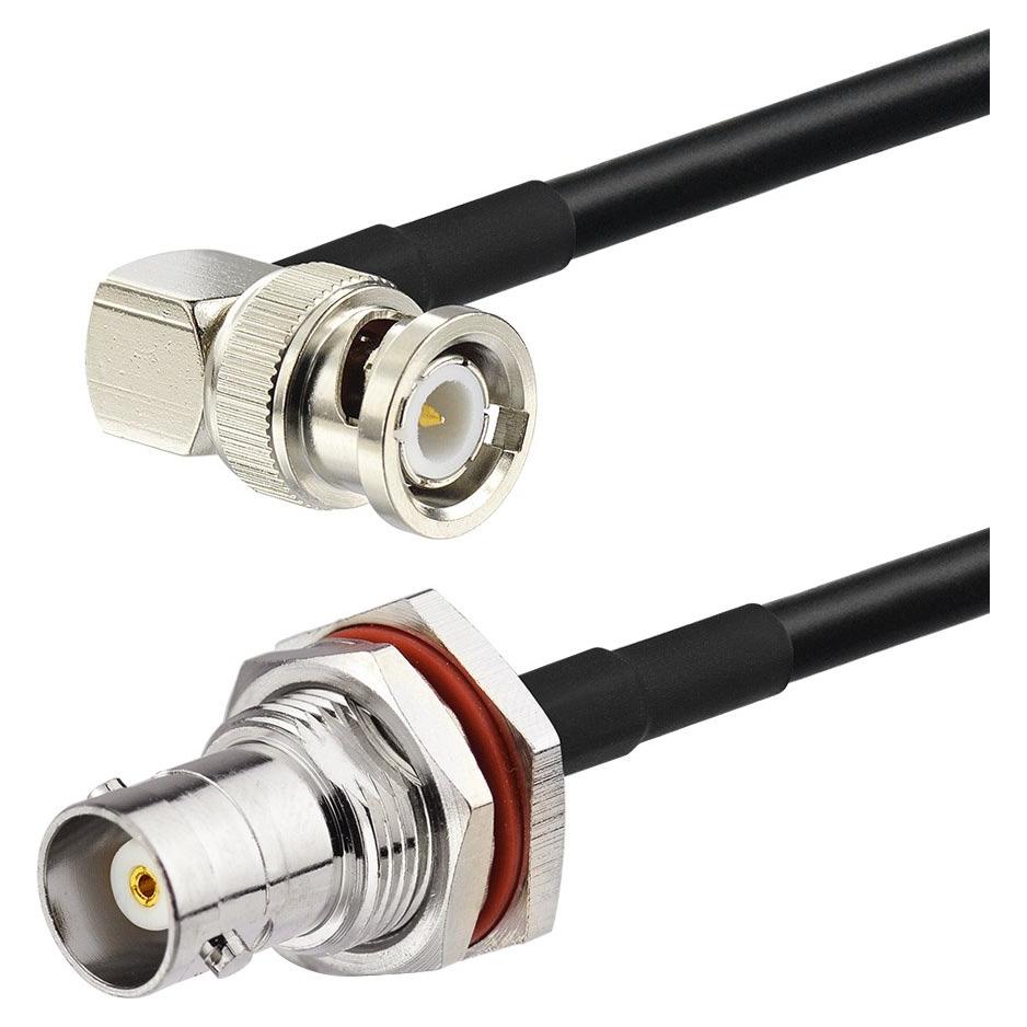 Adaptador BNC hembra a macho Eightwood 50cm RG58 50Ohm