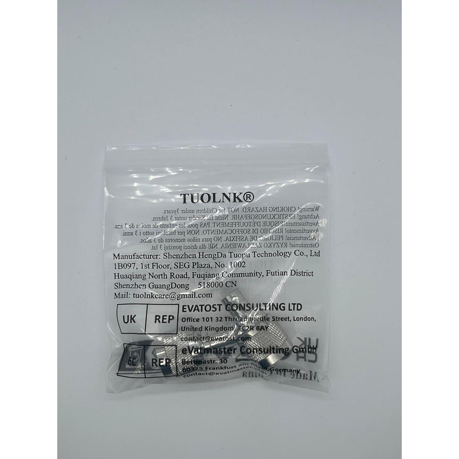 Adaptador Coaxial N Macho a BNC Hembra TUOLNK 2 Piezas