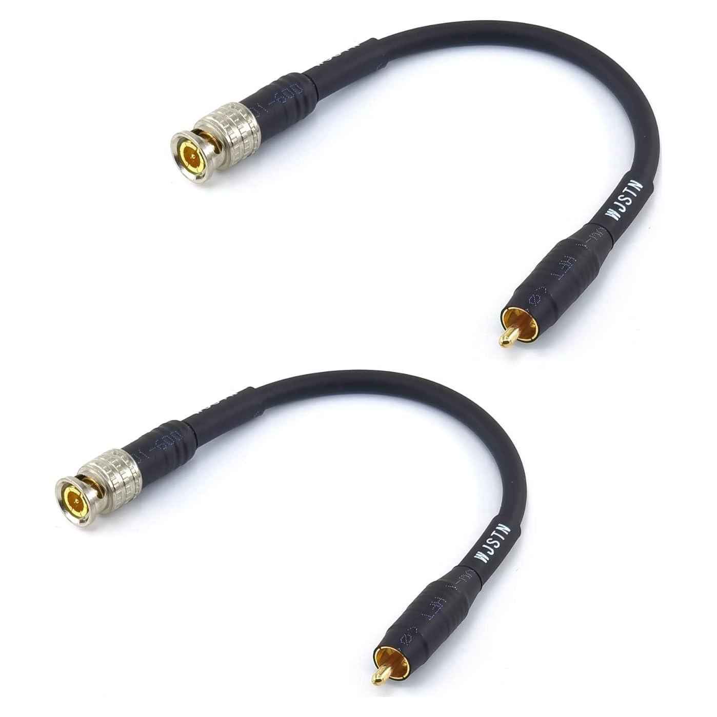 Cable de audio coaxial BNC a RCA WJSTN 15.24 cm 2Pack