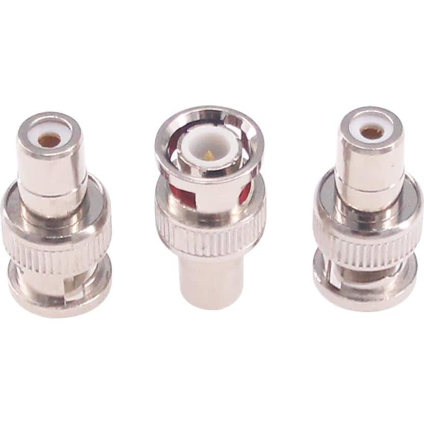 Adaptador BNC Macho a RCA Hembra 10pcs RFaha Conectores