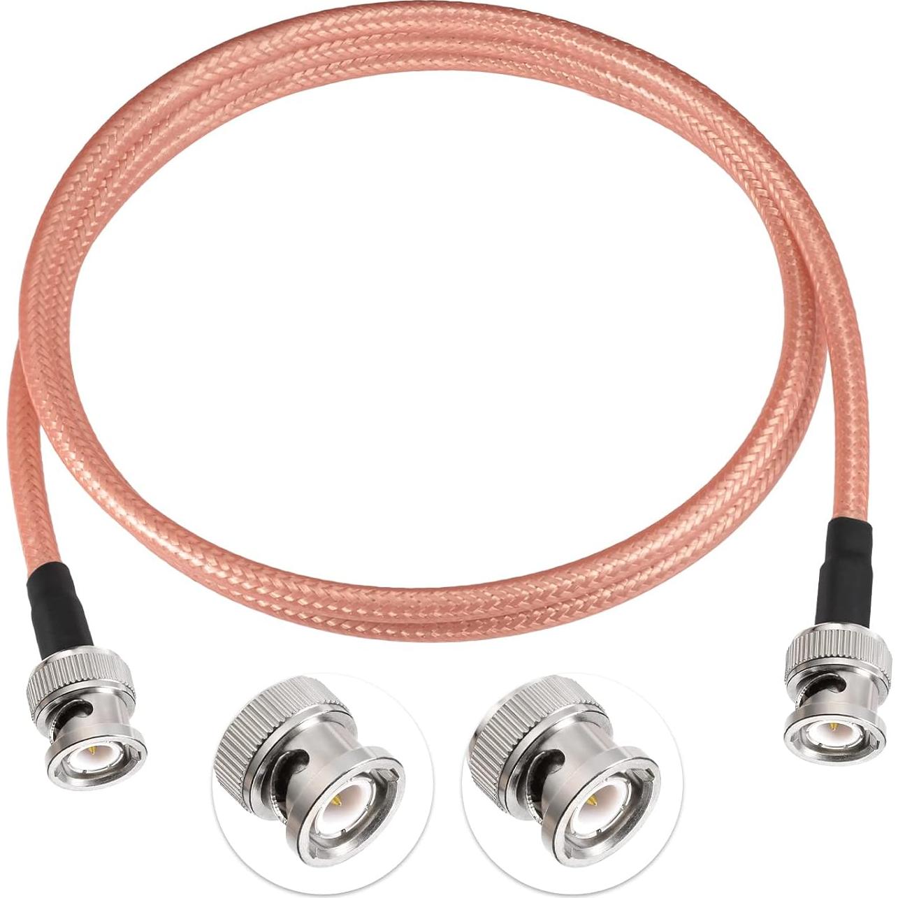 Adaptador BNC Macho a Macho Eightwood RG400 1 Metro Baja Pérdida