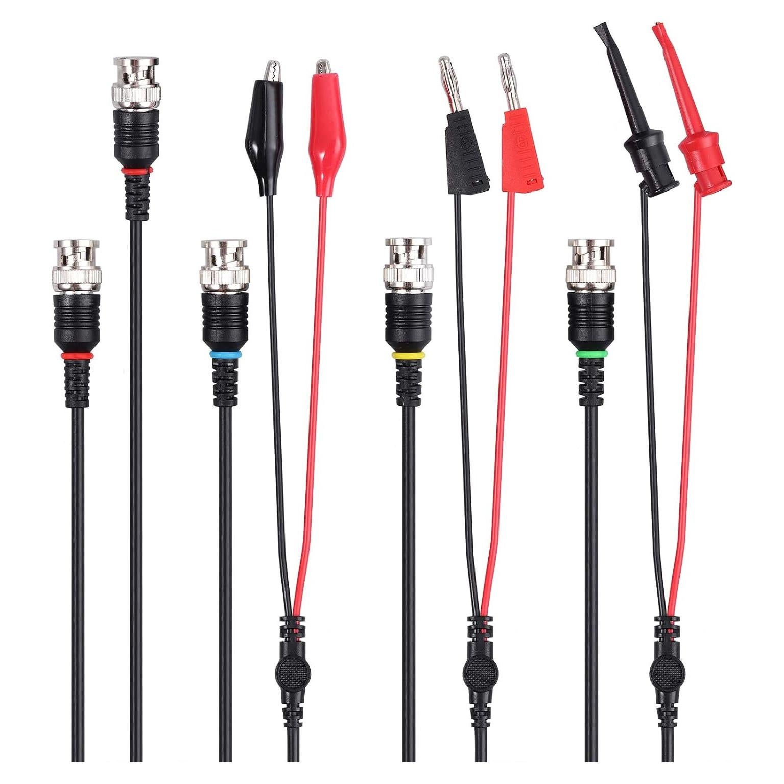 Kit de Cables de Prueba BNC Proster - 90cm Clips Cocodrilo y Gancho
