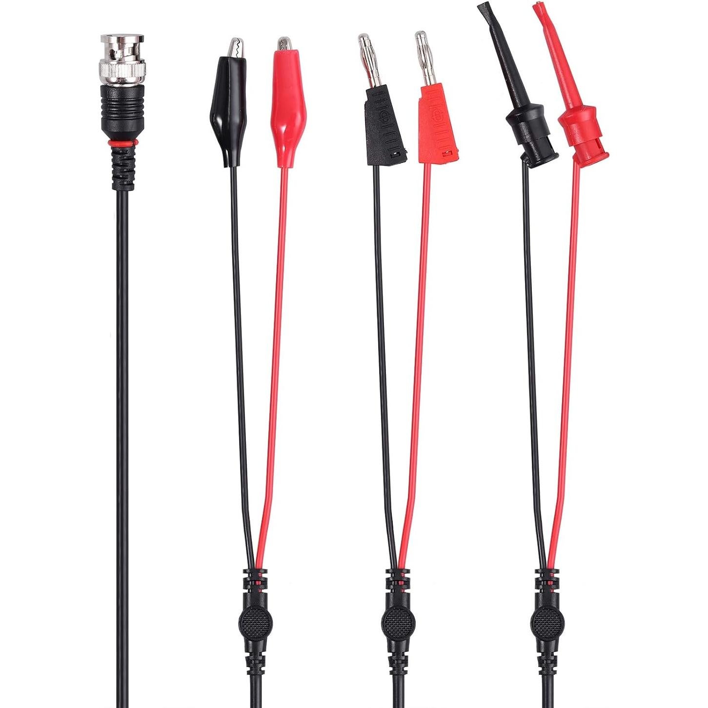 Kit de Cables de Prueba BNC Proster - 90cm Clips Cocodrilo y Gancho