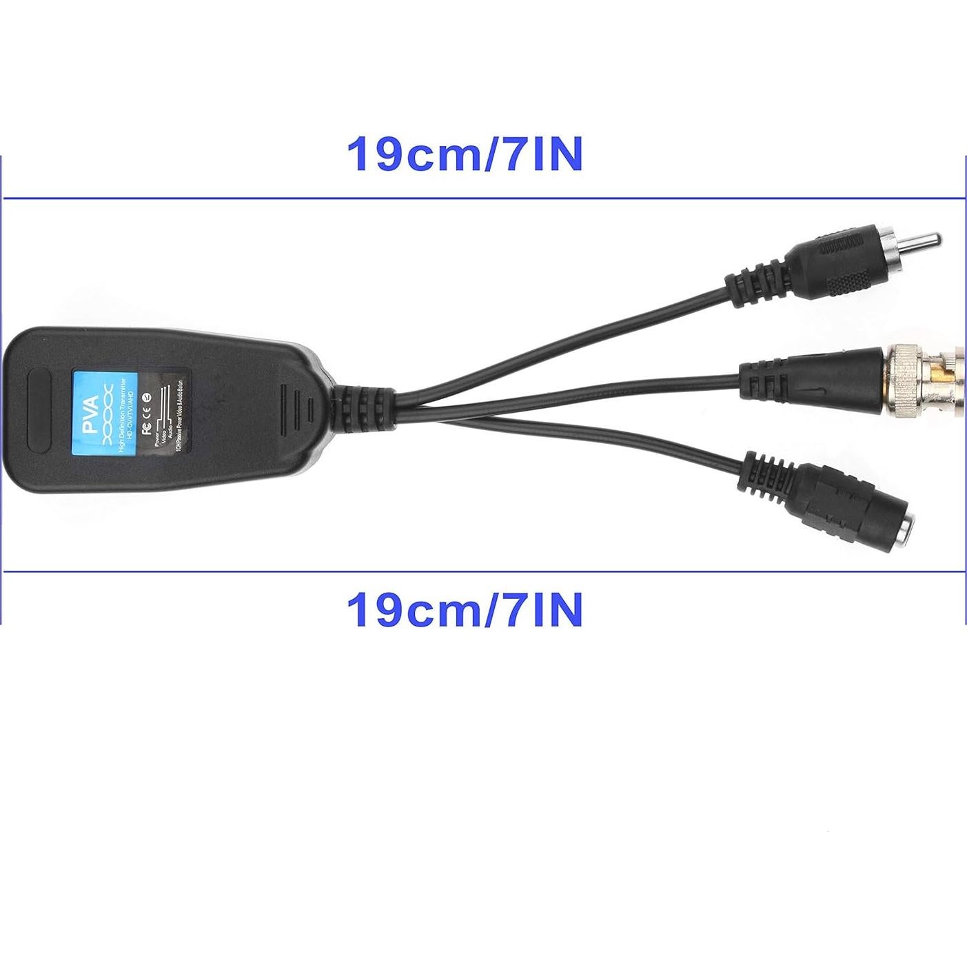 Balun de Video Pasivo 8 Pares BNC a RJ45 1080P 2MP para CCTV