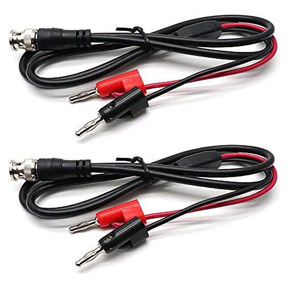 Cable de Prueba BNC Macho a Doble Banana 1m - 2 Piezas Yohii