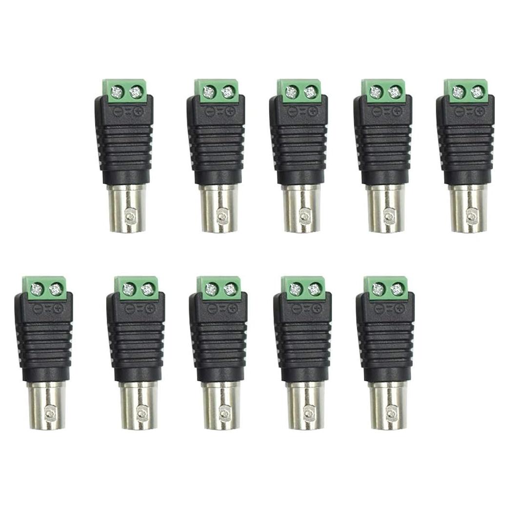 Conector BNC hembra a terminal de tornillo Hxchen - 10 piezas