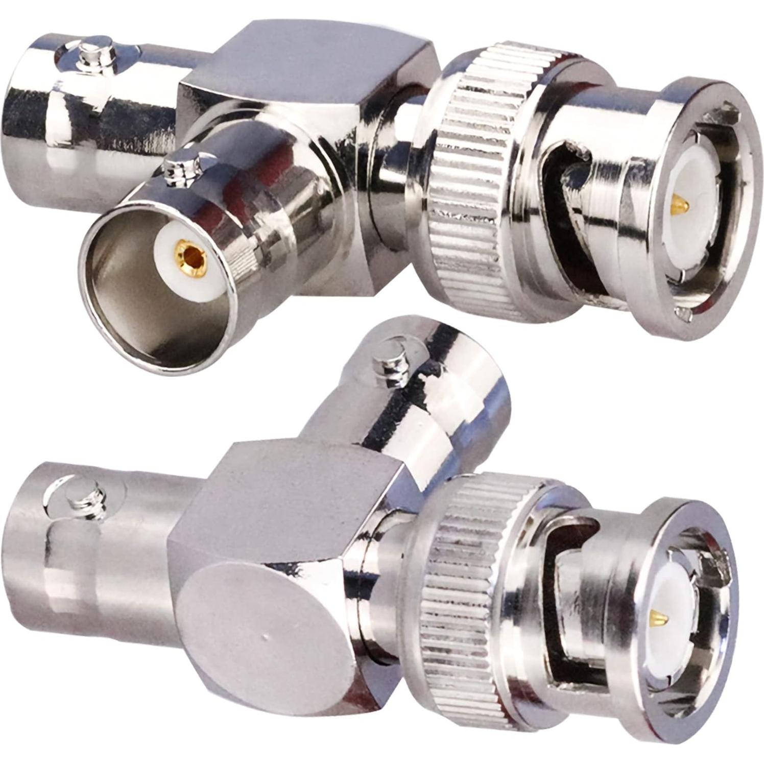 Conector BNC Macho a Doble Hembra TUOLNK 3 Vías - Paquete de 2