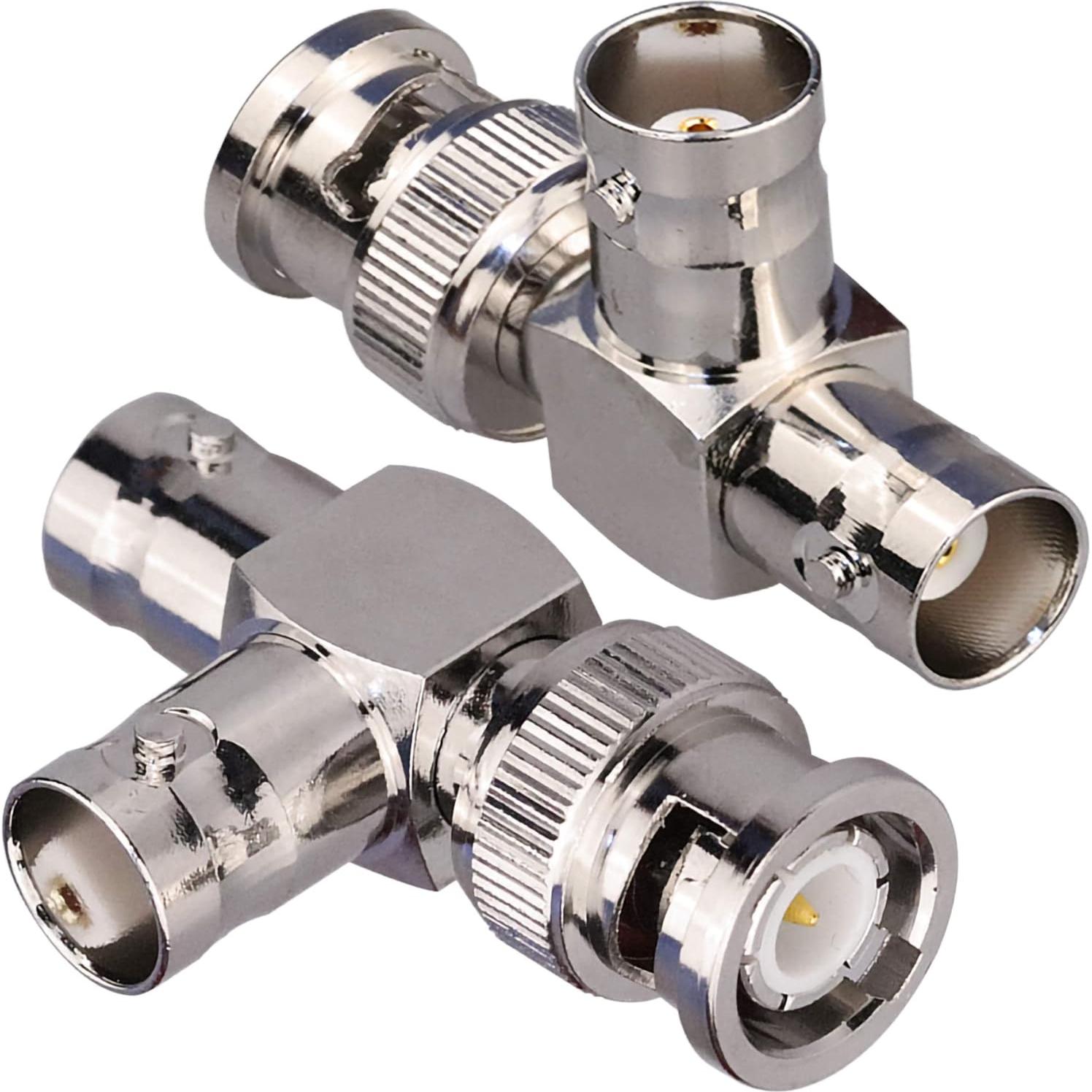 Conector BNC Macho a Doble Hembra TUOLNK 3 Vías - Paquete de 2