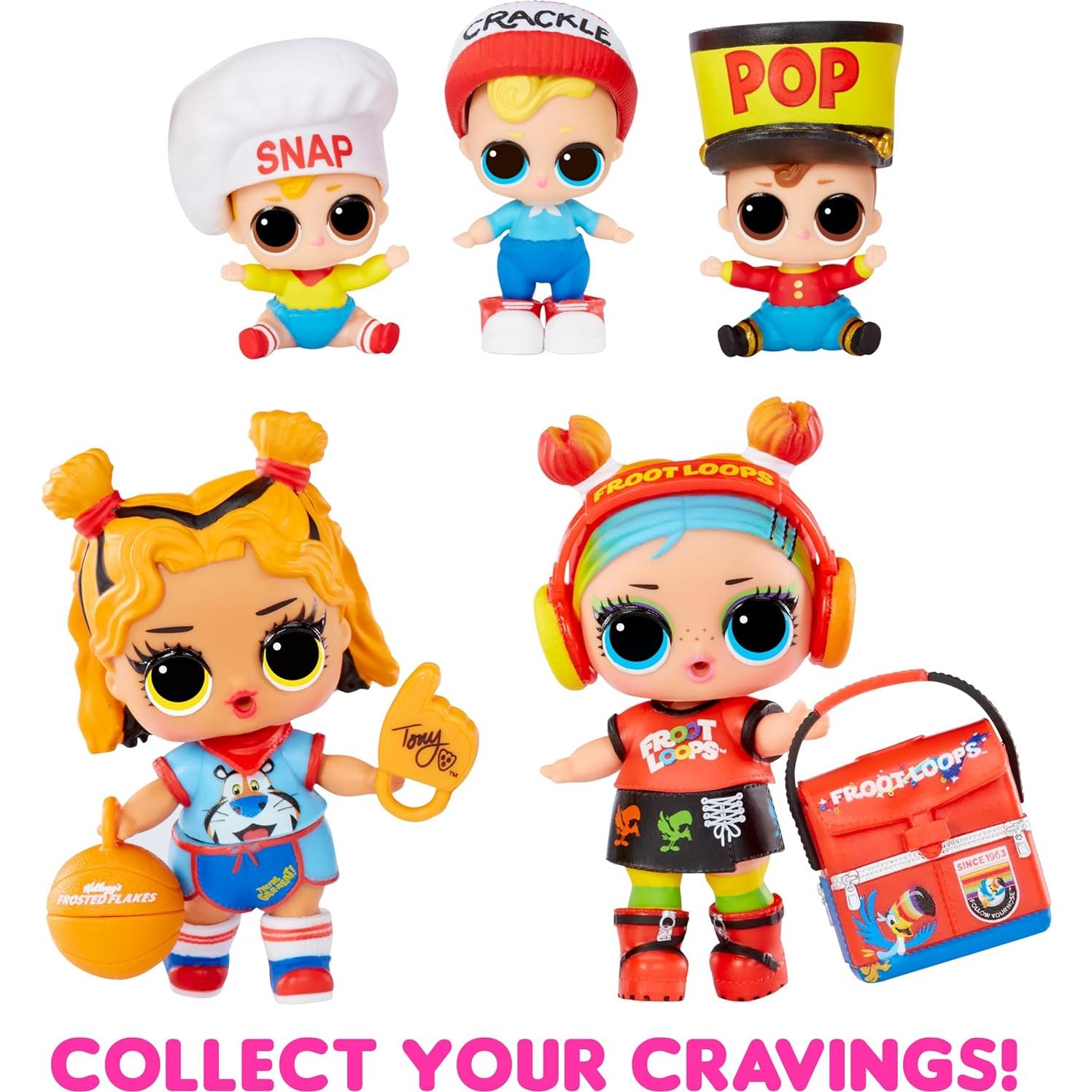 L.O.L. Surprise! Ama Mini Dulces Deluxe Kellogg's - 5 Muñecas