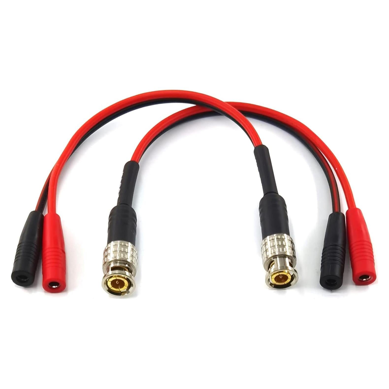 Adaptador BNC a 2X Banana 4mm WJSTN - Paquete de 2