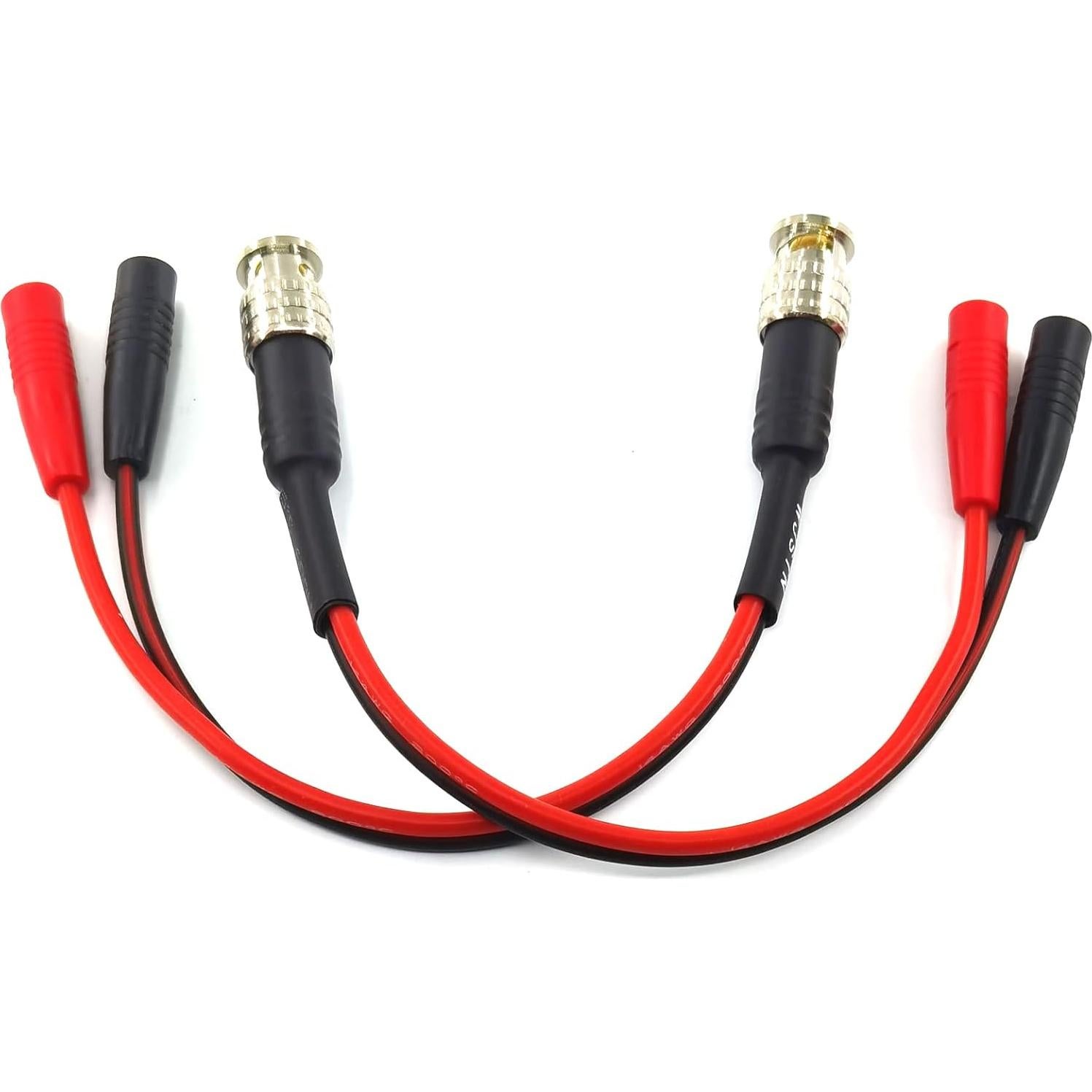 Adaptador BNC a 2X Banana 4mm WJSTN - Paquete de 2