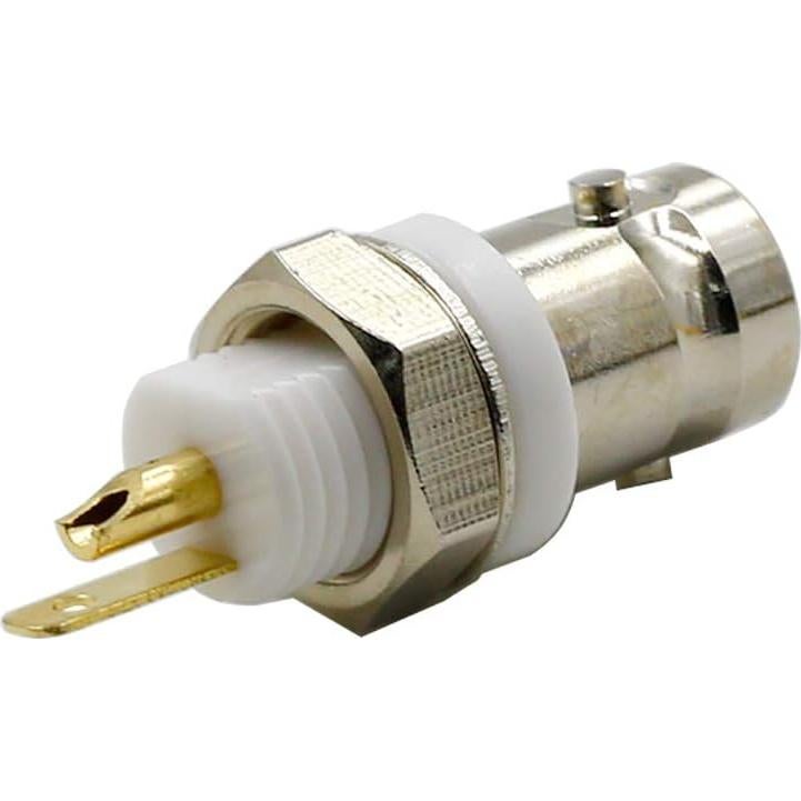 Conector BNC hembra soldadura Hxchen 5 Pcs para coaxial