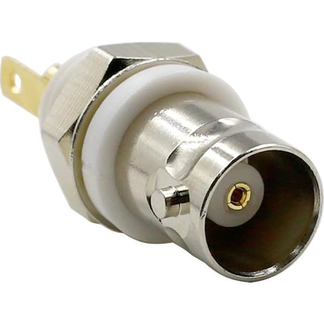 Conector BNC hembra soldadura Hxchen 5 Pcs para coaxial