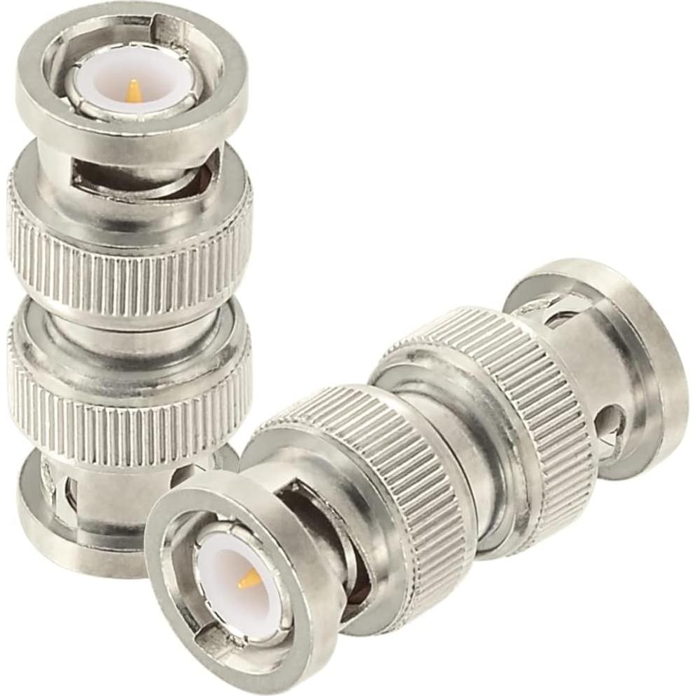 Adaptador BNC Macho a Macho Superbat 50 Ohm para CCTV - 5 Pcs