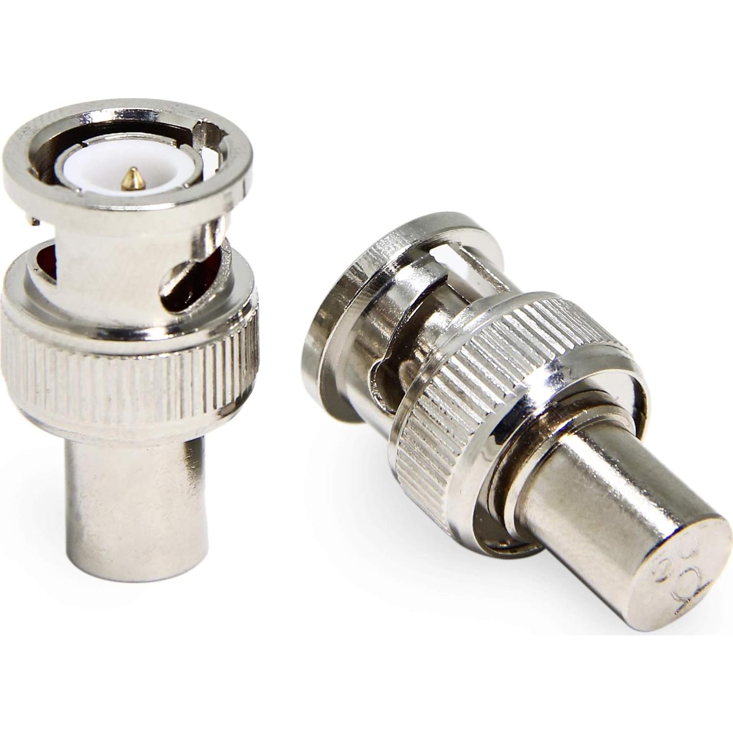 Terminador BNC Macho 50 Ohm RFAdapter - Paquete de 5 Conectores