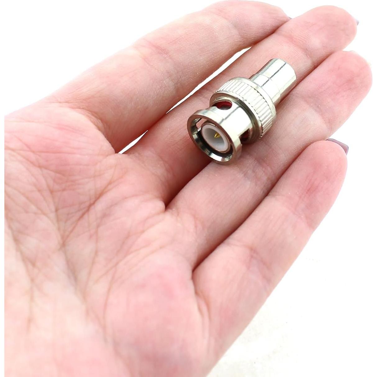 Adaptadores BNC a RCA Maxmoral 12 Pcs Aleación Zinc