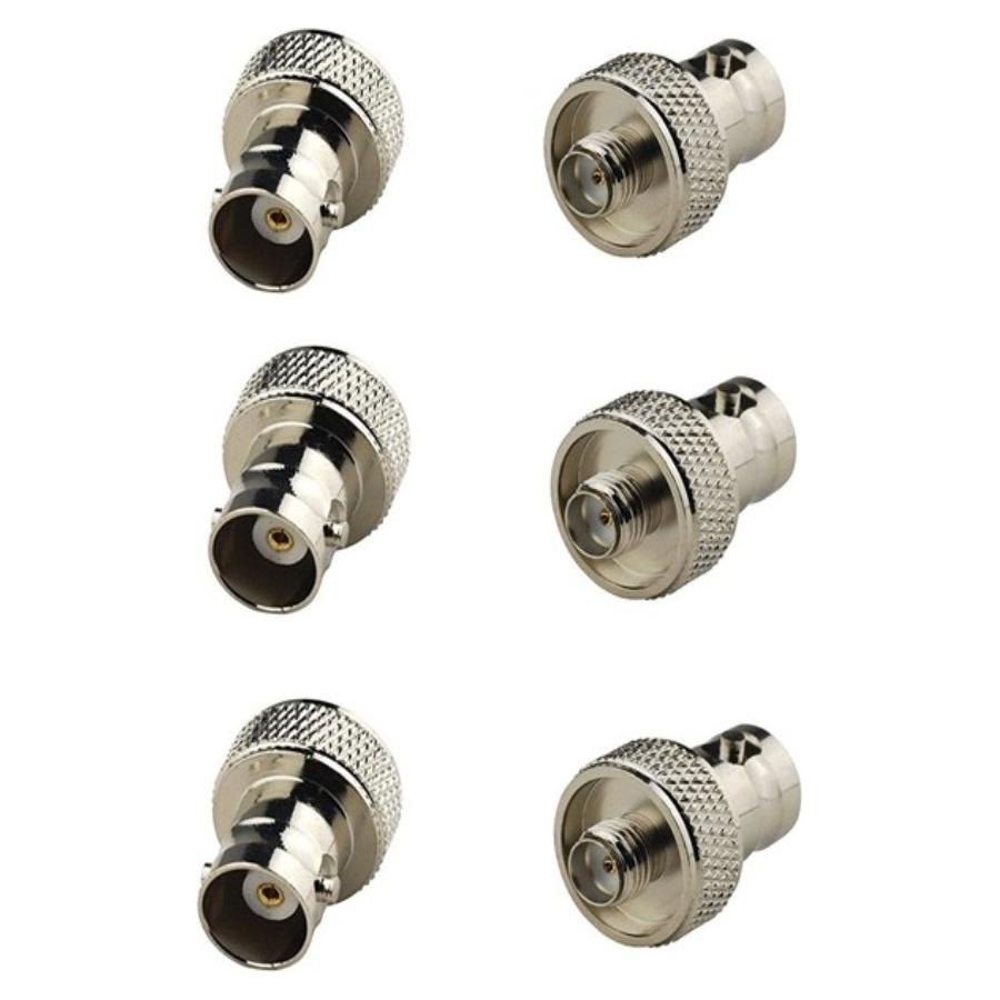 Adaptador SMA Femenino a BNC Femenino 6 Piezas para Radio BaoFeng
