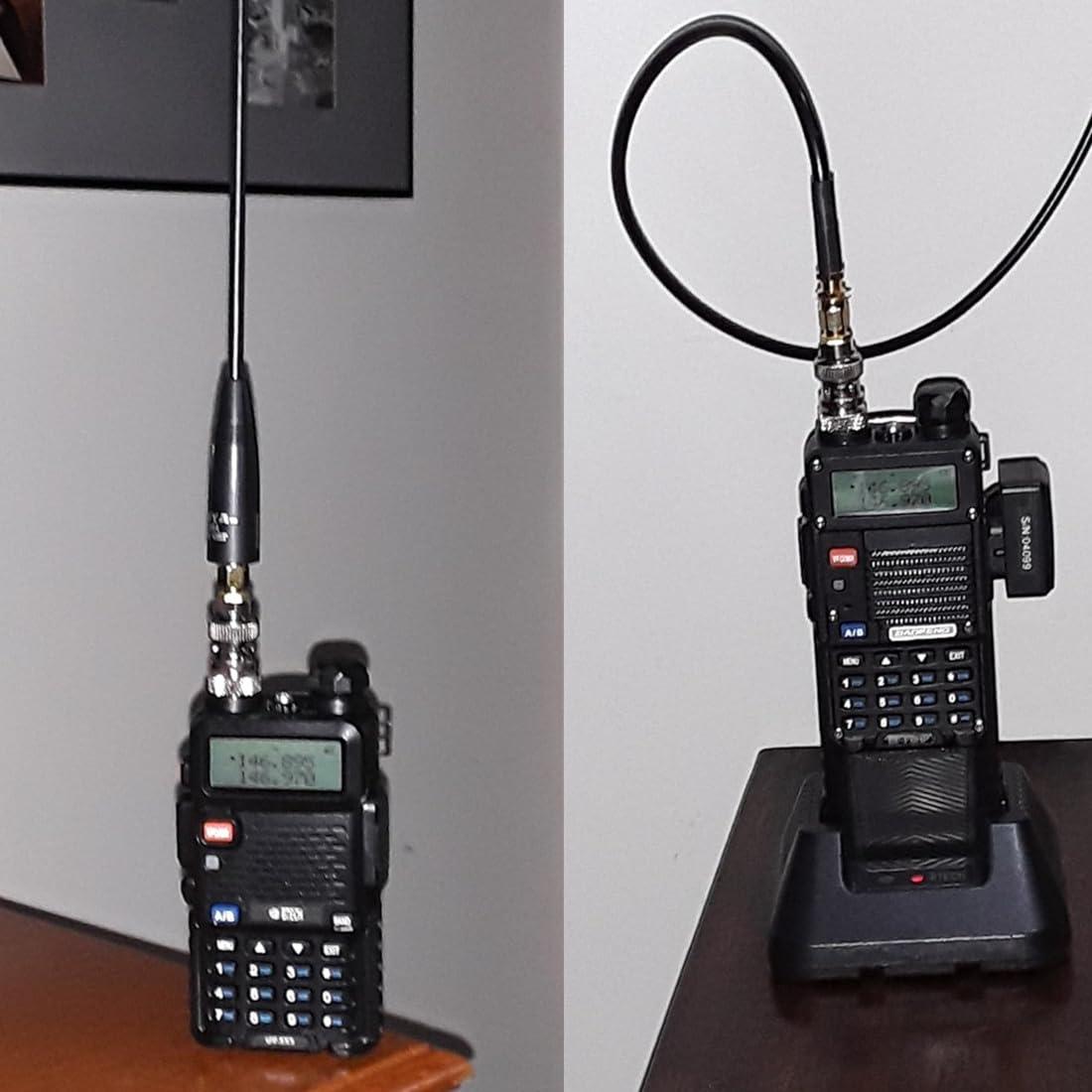 Adaptador SMA Femenino a BNC Femenino 6 Piezas para Radio BaoFeng