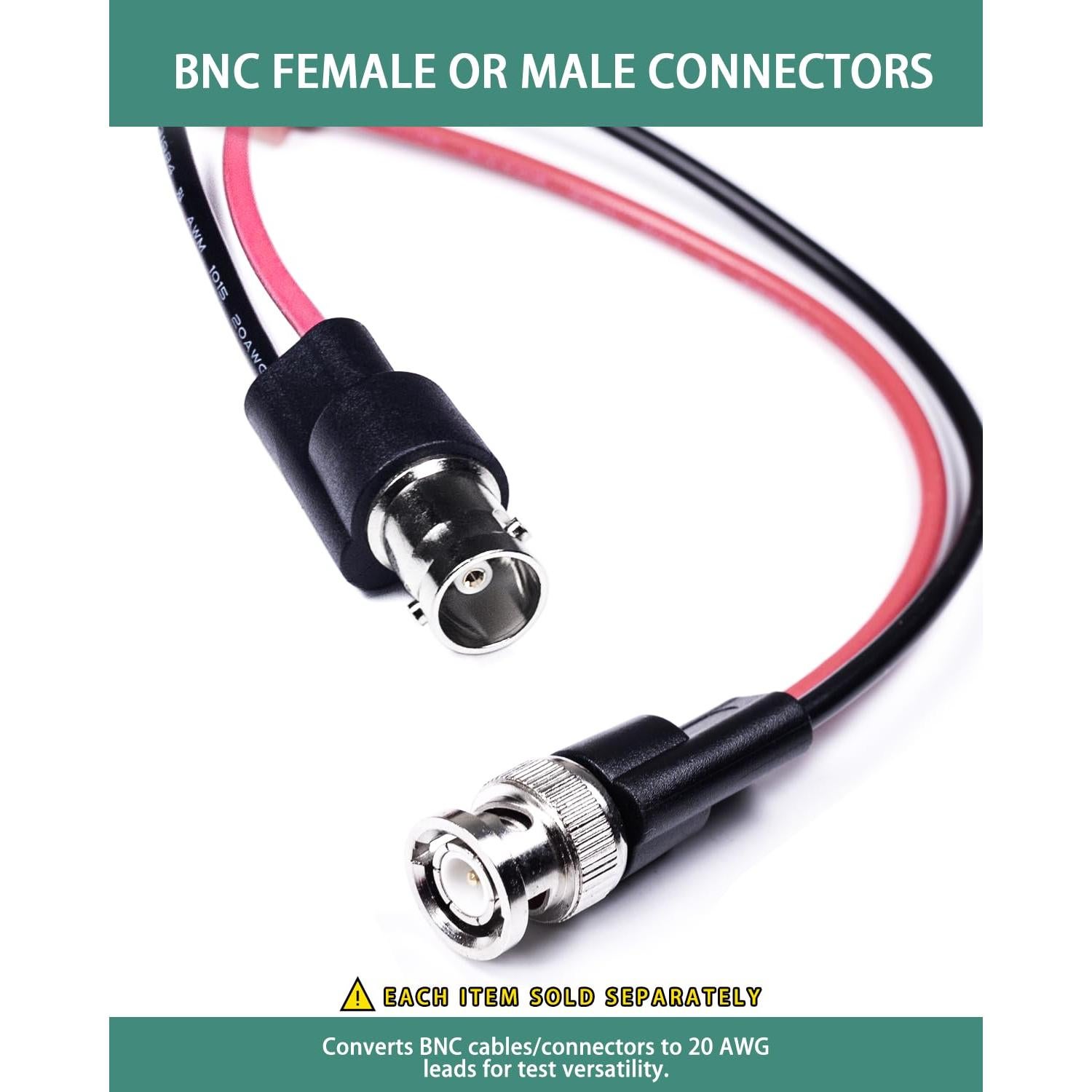 Cables de Prueba BNC BOCEUC 150mm 5A para Multímetro