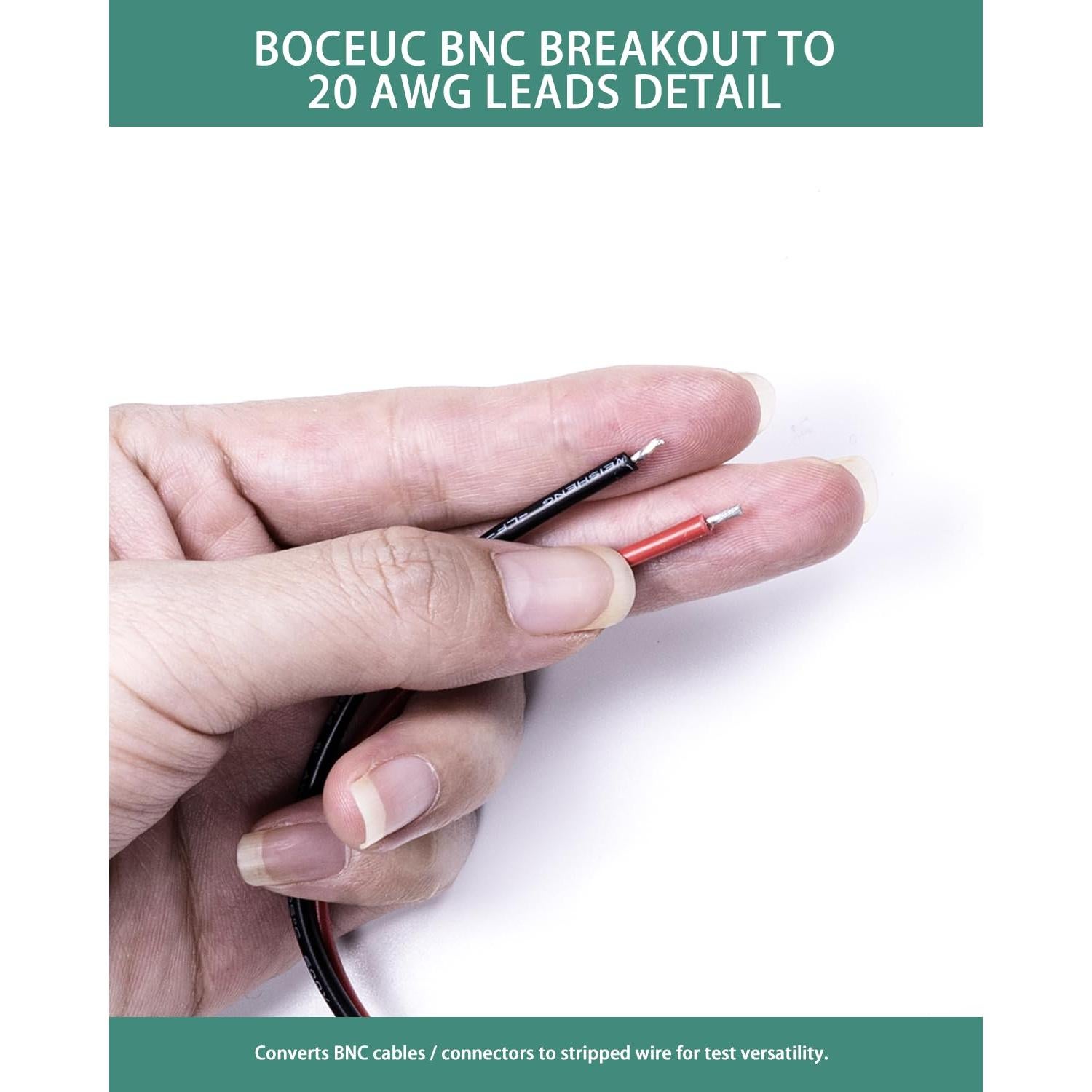 Cables de Prueba BNC BOCEUC 150mm 5A para Multímetro