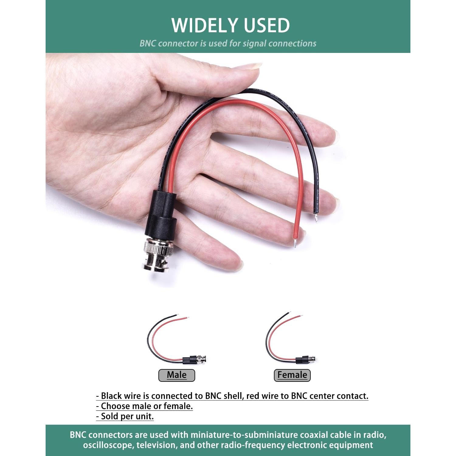 Cables de Prueba BNC BOCEUC 150mm 5A para Multímetro