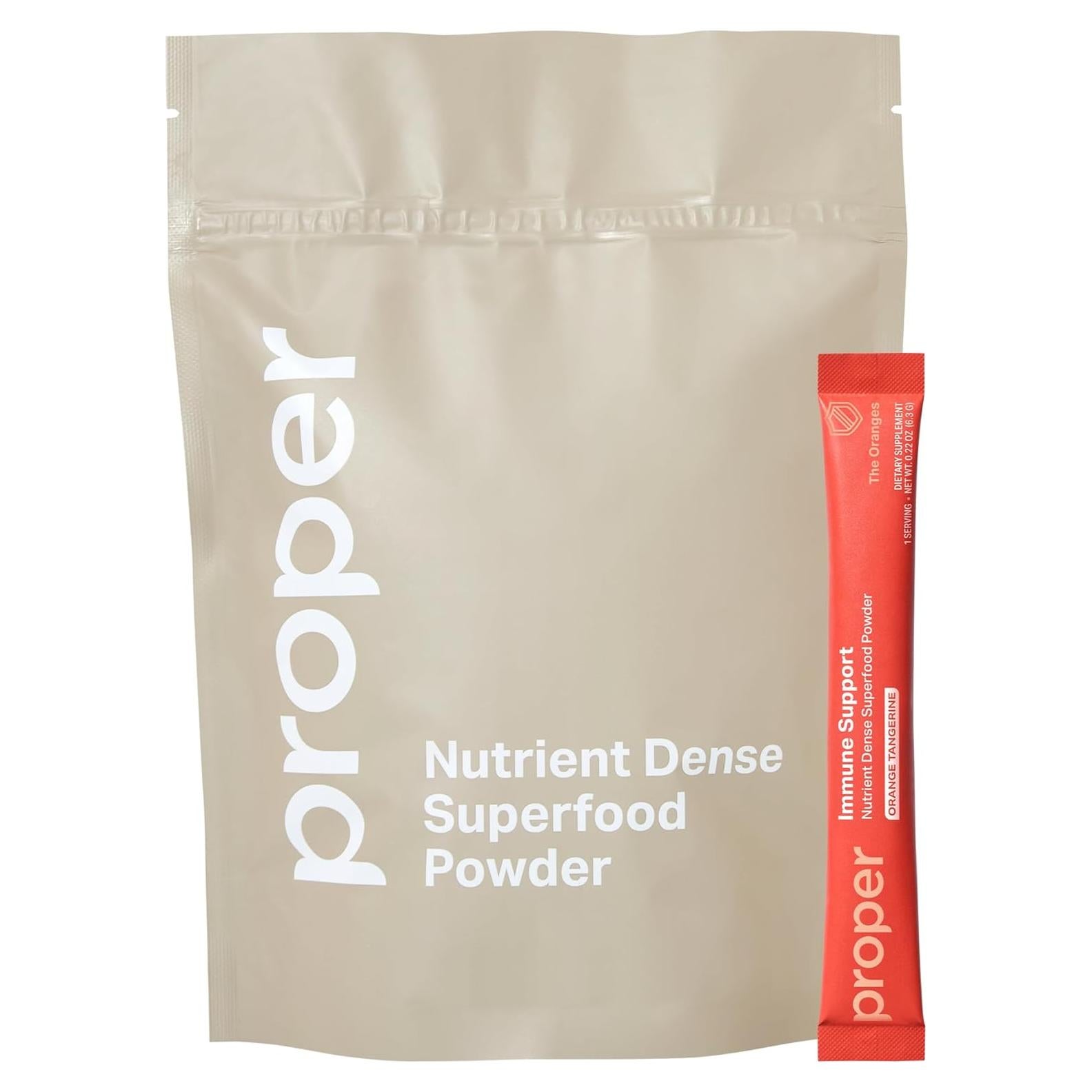 Suplemento Inmunológico Proper 30 Porciones Vitamina C y Zinc