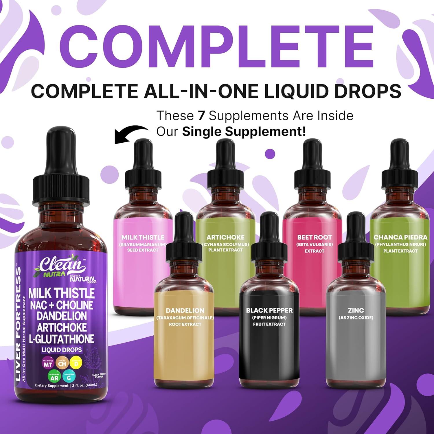 Suplemento Líquido Hepático Clean Nutraceuticals 132g