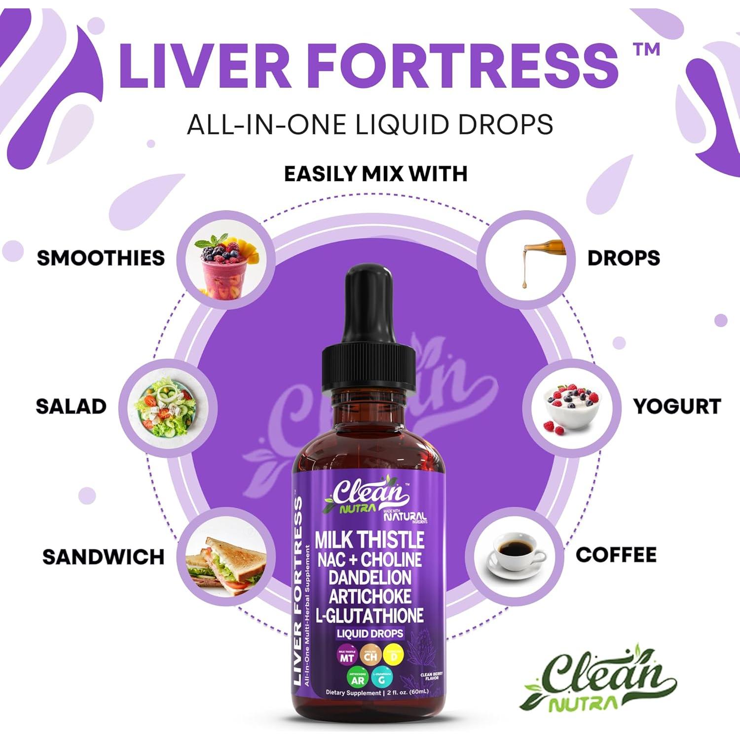 Suplemento Líquido Hepático Clean Nutraceuticals 132g