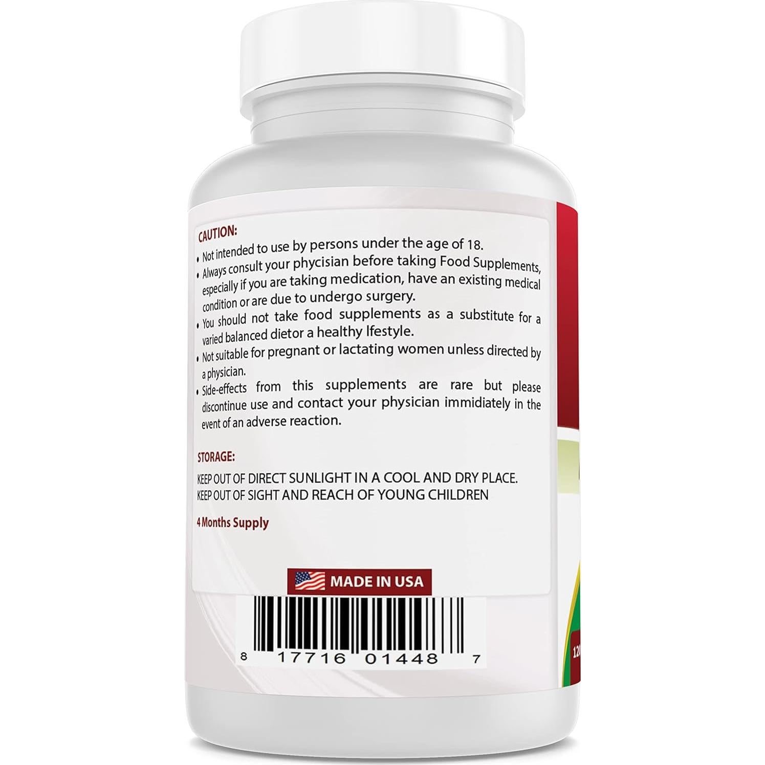 Extracto de Semilla de Uva Best Naturals 400 mg 120 Cápsulas