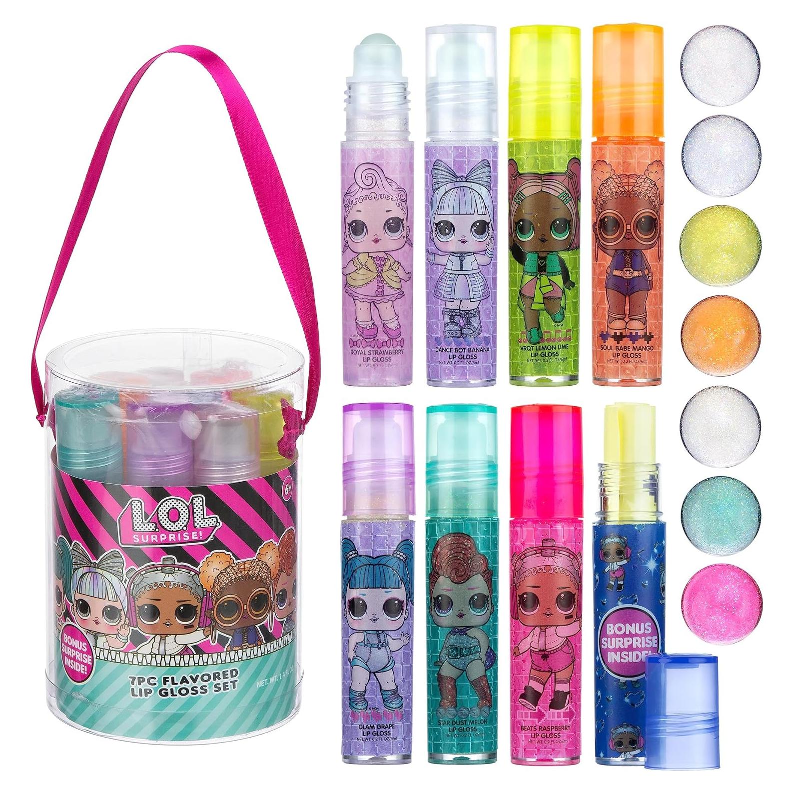 Lápices Labiales L.O.L. Surprise! - 7 Piezas con Stickers