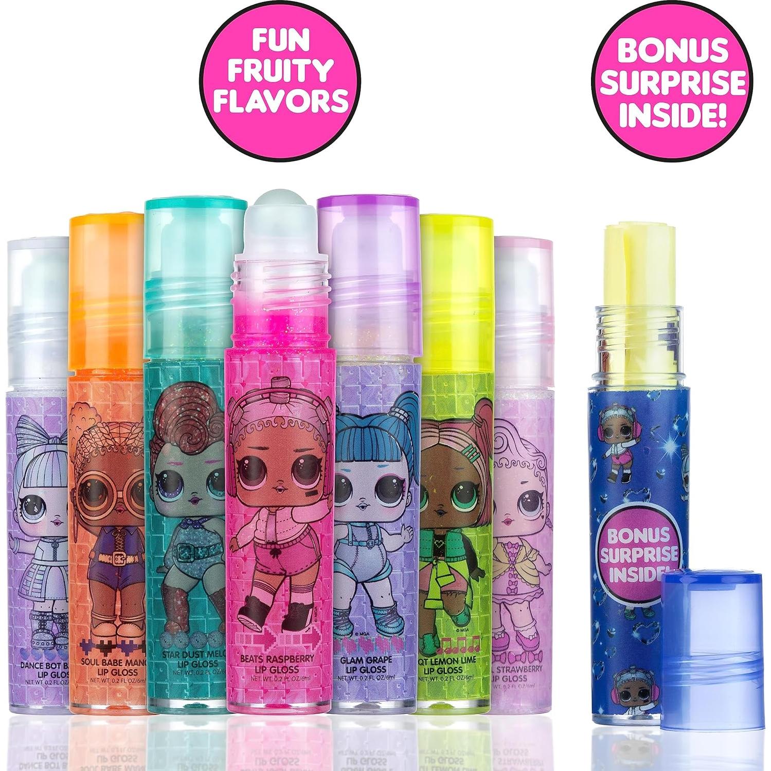 Lápices Labiales L.O.L. Surprise! - 7 Piezas con Stickers